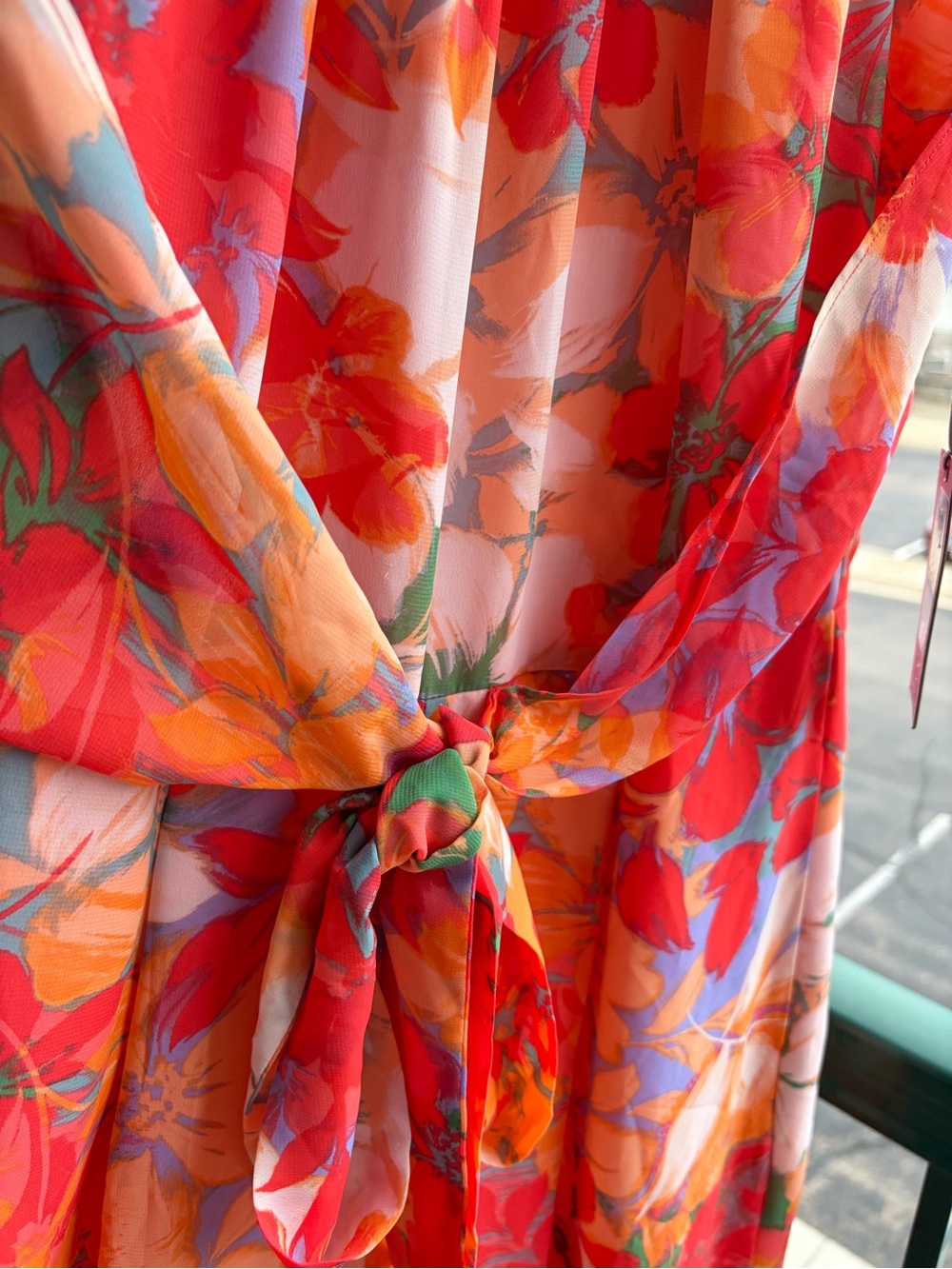 ๐๐VinceCamuto Floral Wide Leg Jumpsuit Waist Maxi Romper Size 6 Summer Vacation - Picture 8 of 17